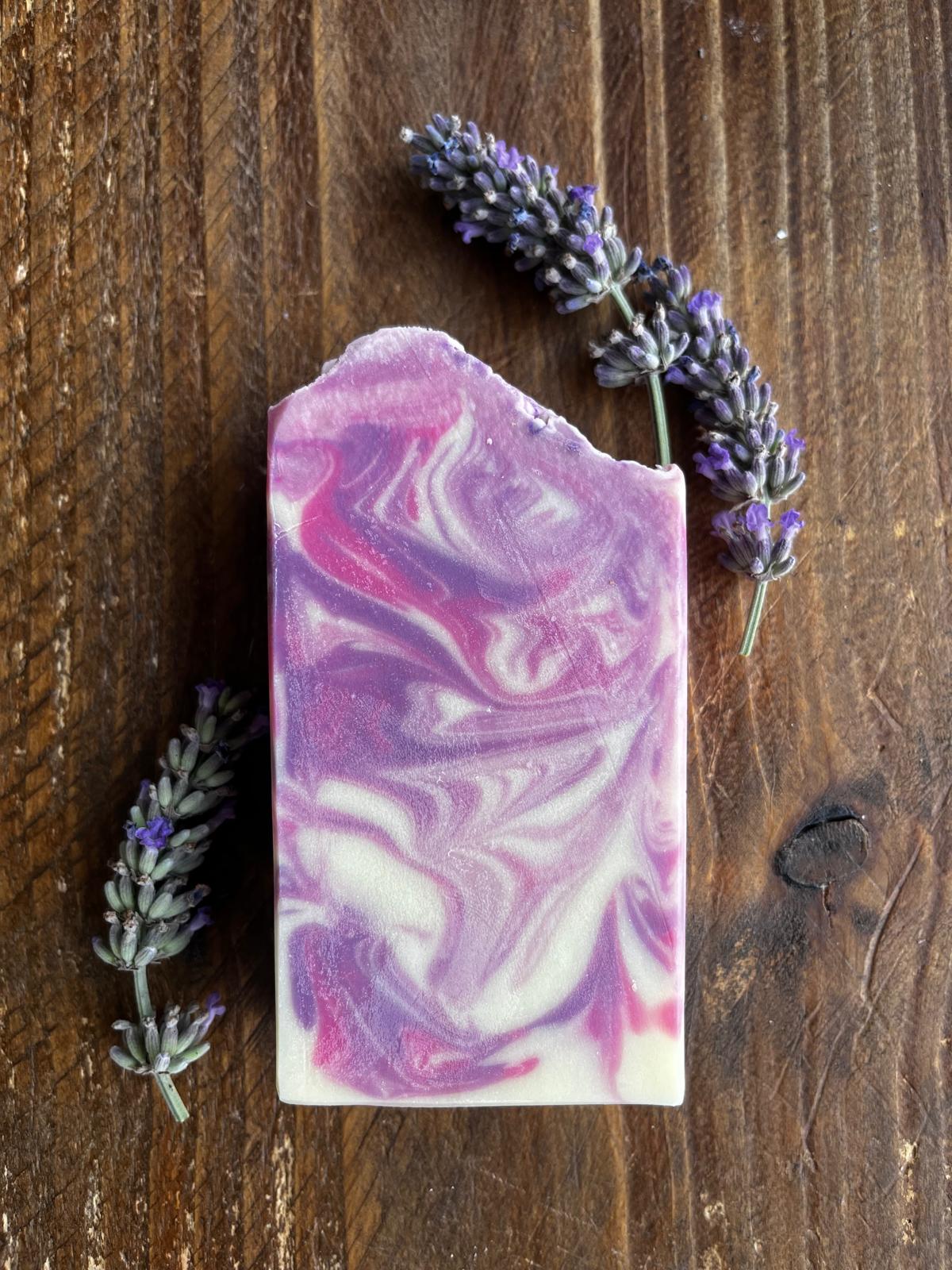 Lavender essential oil soap