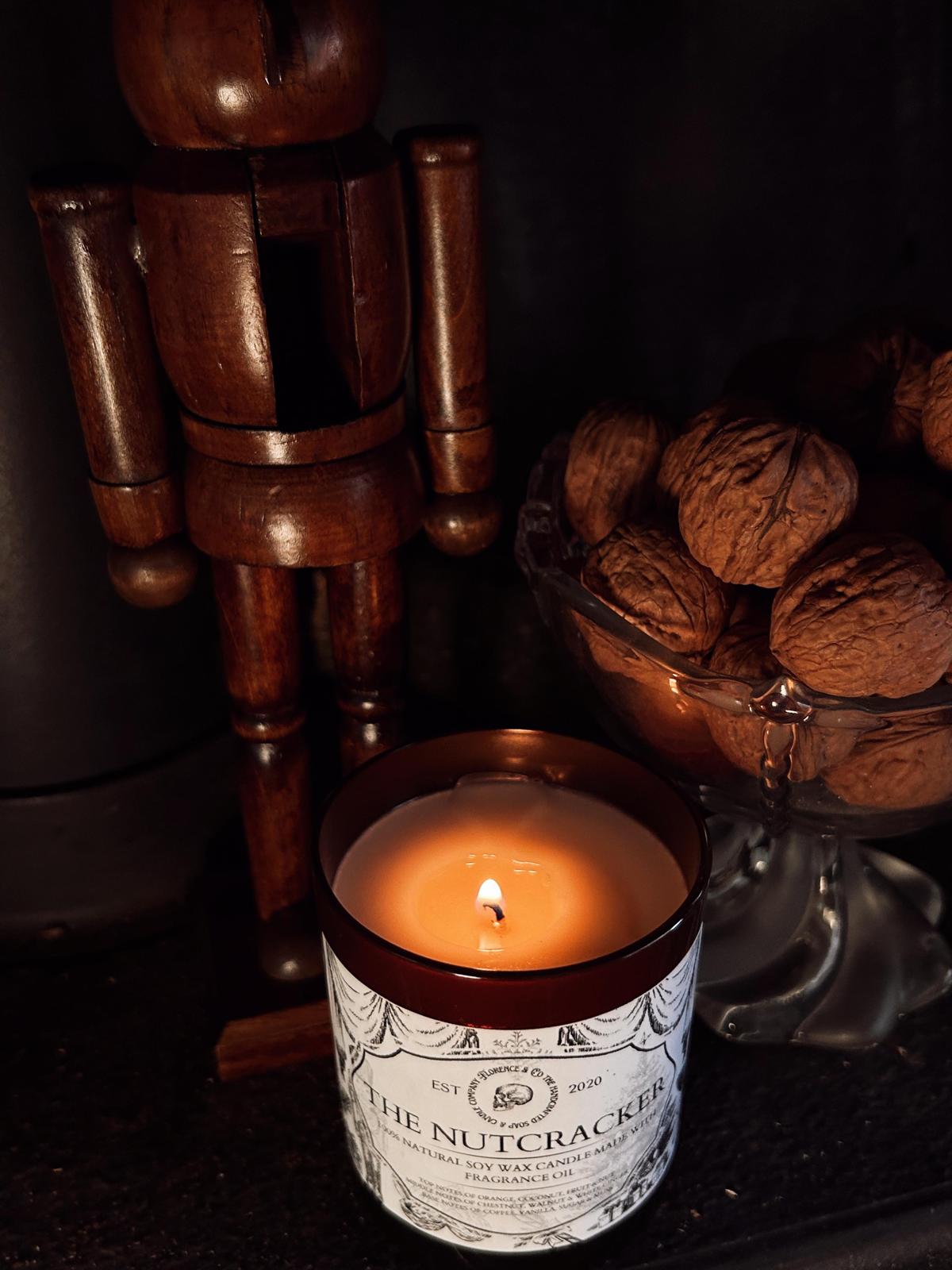 Nutcracker Candle – Sweet Orange, Warm Nuts, and Coffee Scent