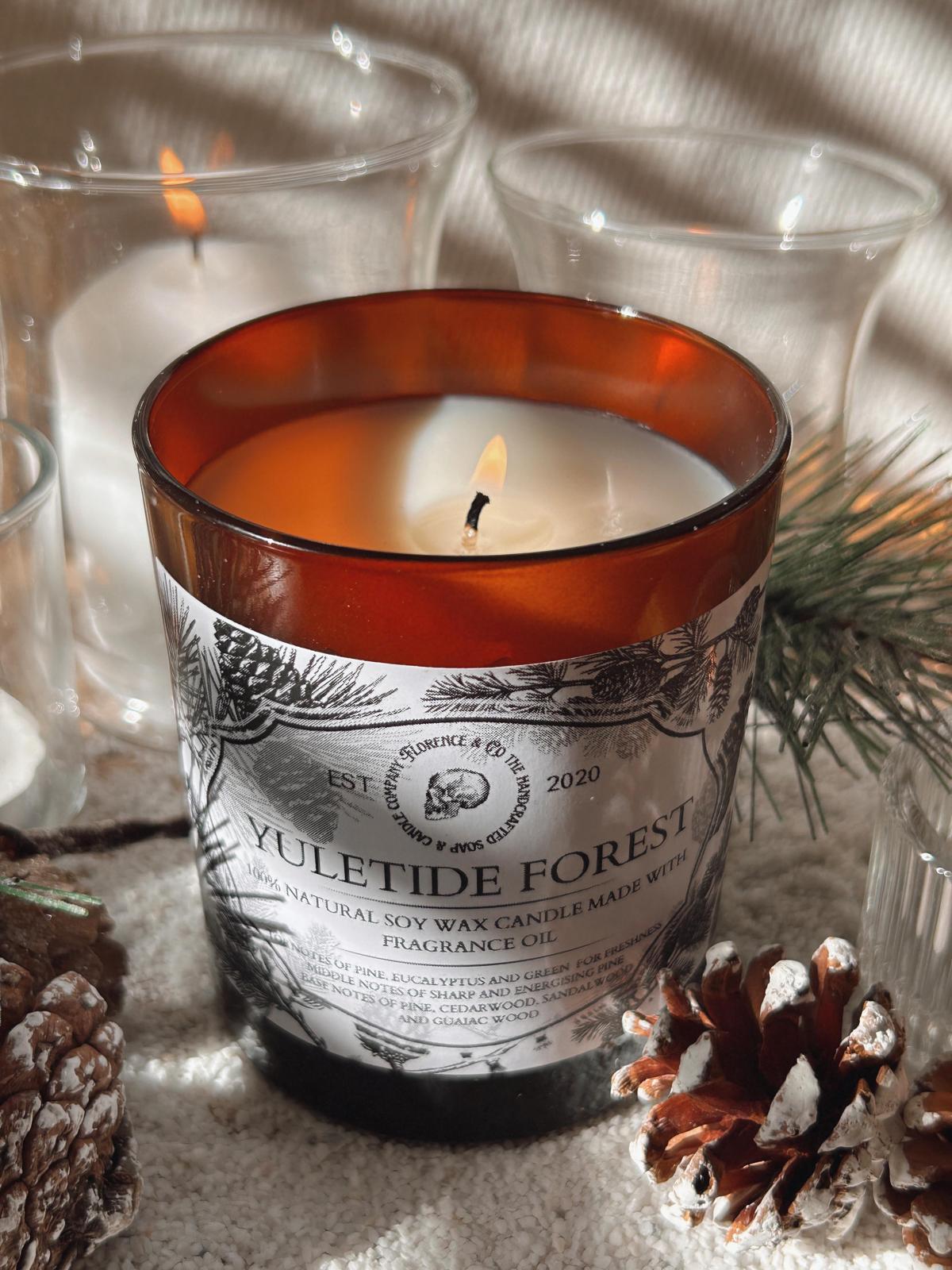 Yuletide Forest Candle – Fresh Pine and Cedarwood Scent